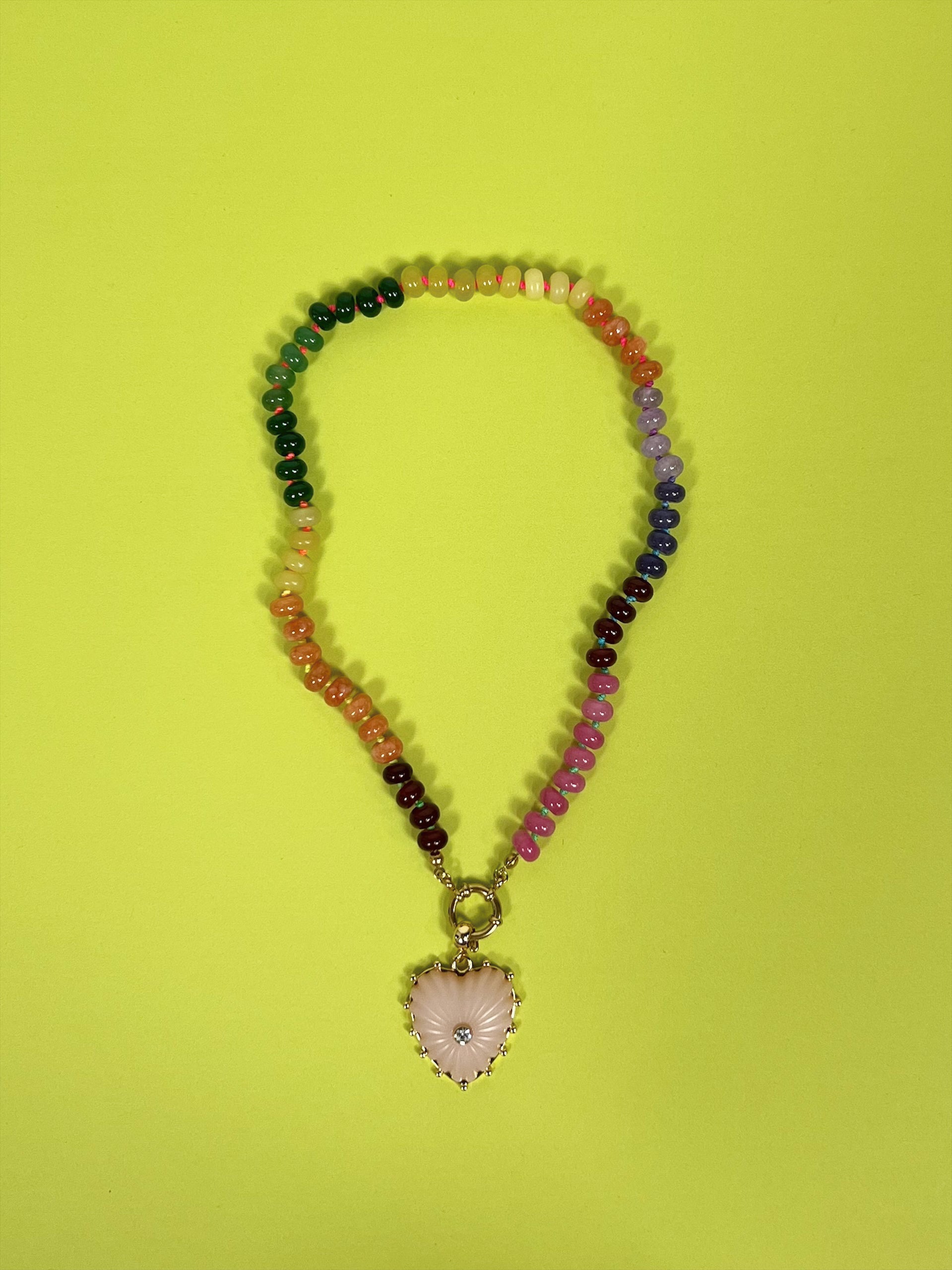 Haddie Heart Necklace : Hypoallergenic and Water Resistant