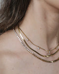 Reese Triple Necklace : Hypoallergenic and Water Resistant