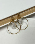 Maisy Pearl Hoop : Hypoallergenic and Water Resistant