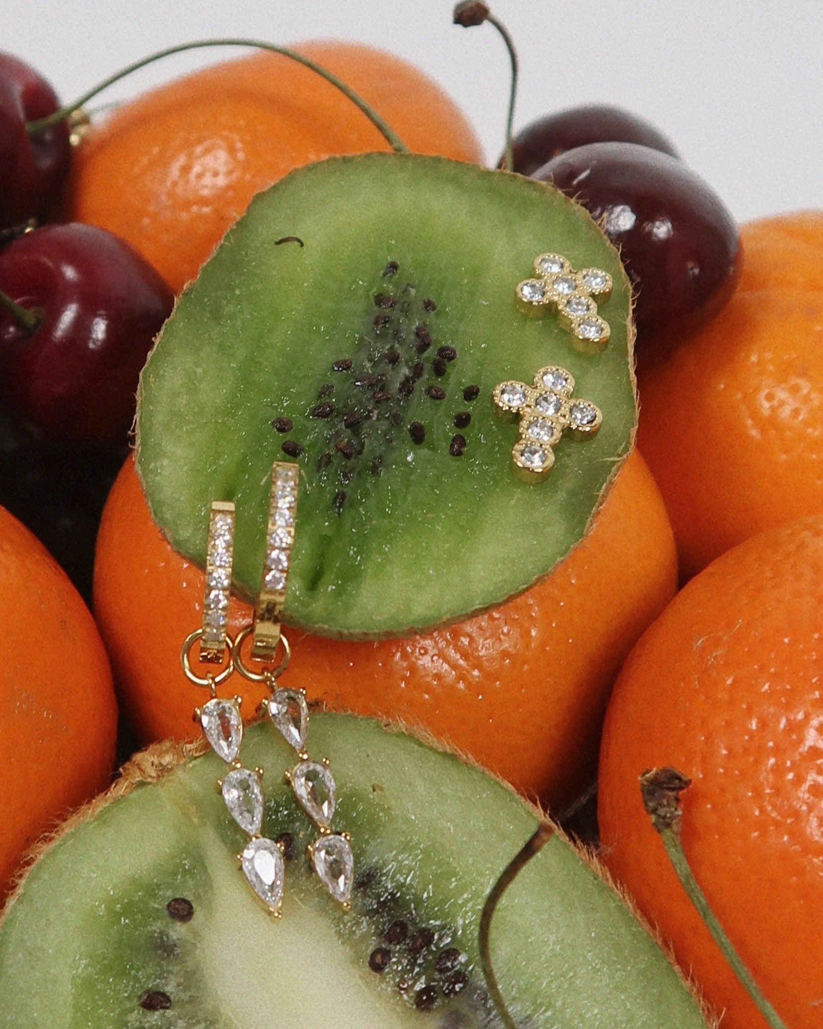 Lilly Charm Huggie : Hypoallergenic and Water Resistant