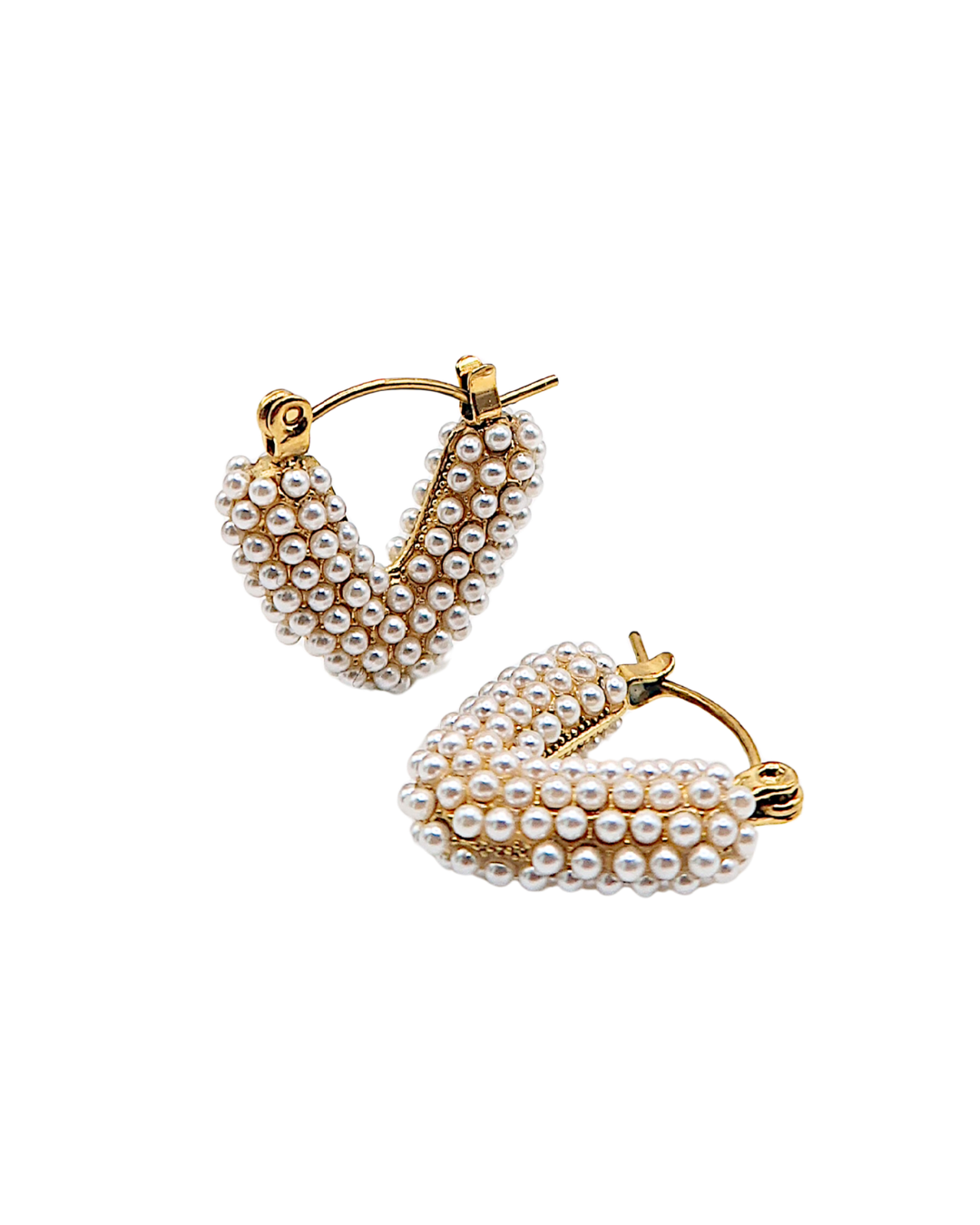 Veronica Pearl Hoop : Hypoallergenic and Water Resistant