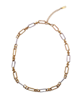 Exchange Two Tone Chain Necklace : Hypoallergenic and Water Resistant