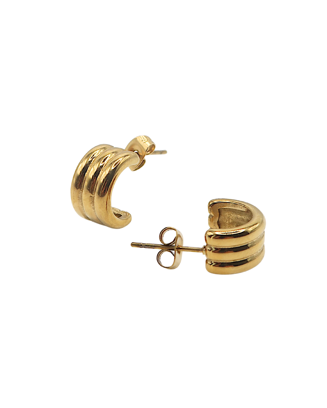 Mini Groove Earring : Hypoallergenic and Water Resistant