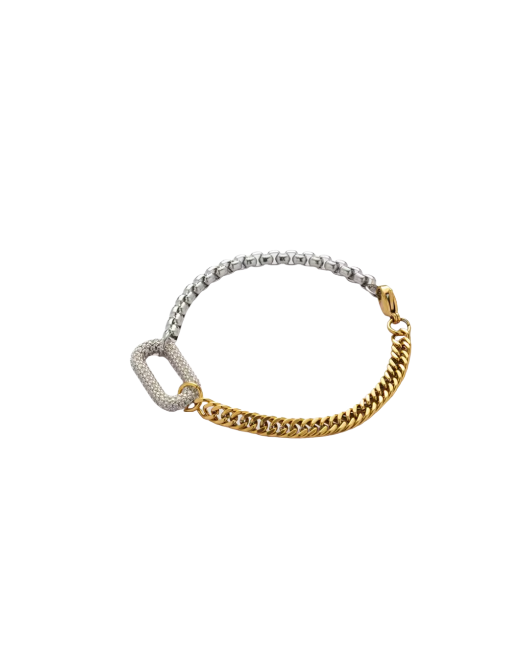L.A. Two Tone Bracelet : Hypoallergenic and Water Resistant