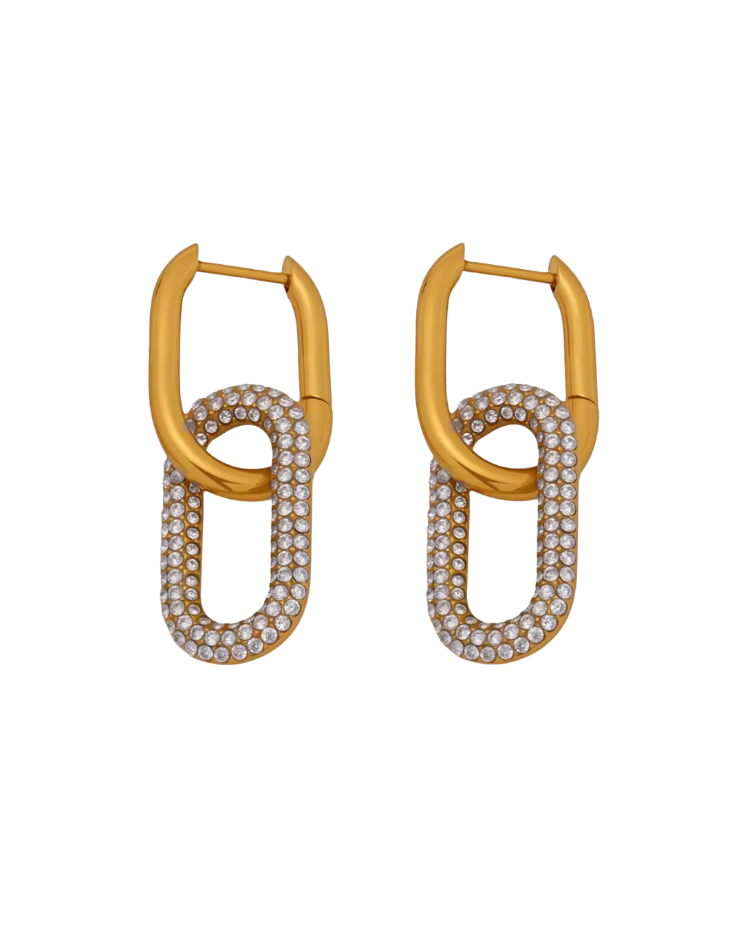Link Luxe Earring : Hypoallergenic and Water Resistant