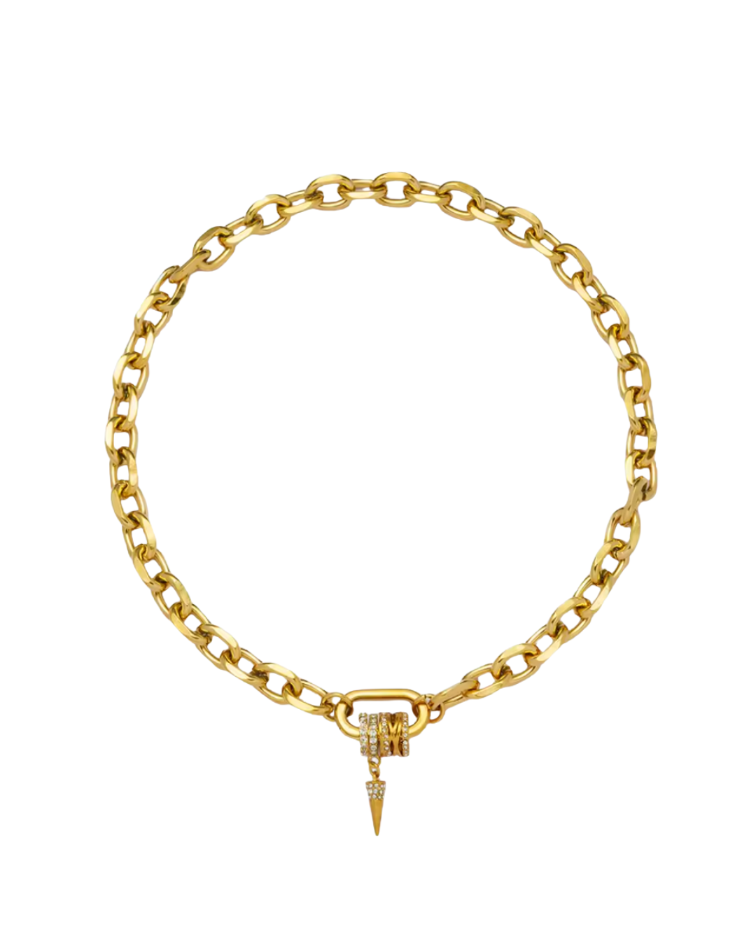 Freemont Spike Necklace : Hypoallergenic and Water Resistant