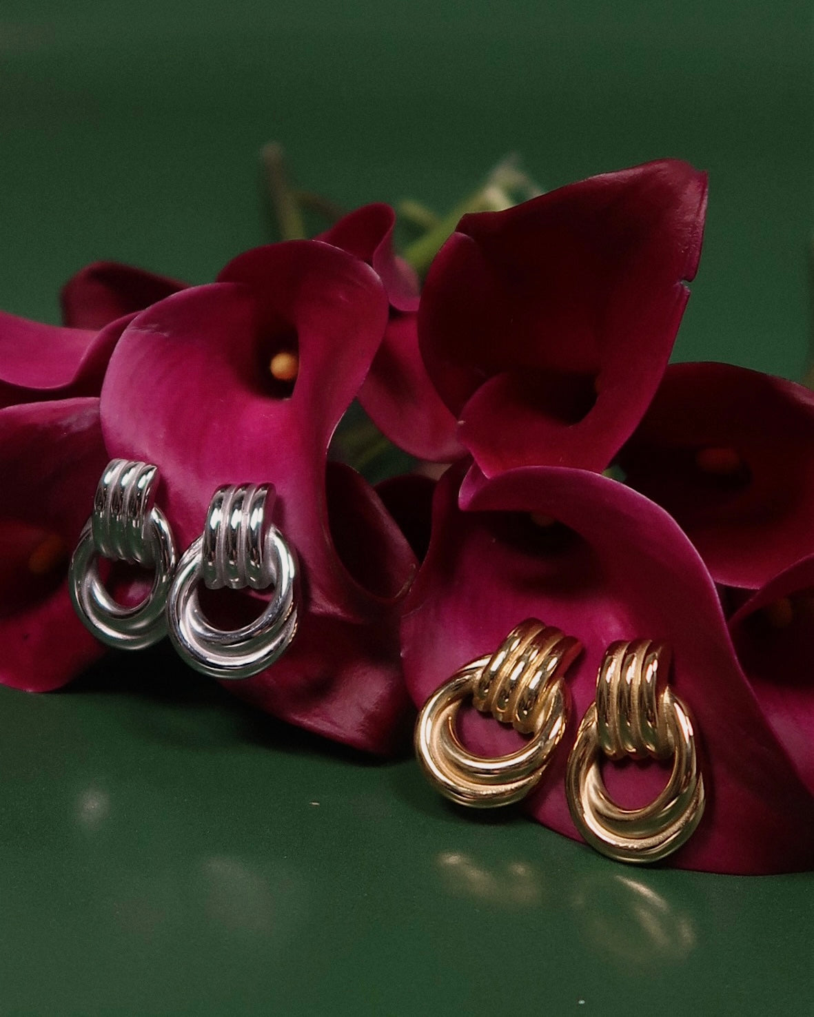 Tessa Knot Stud : Hypoallergenic and Water Resistant