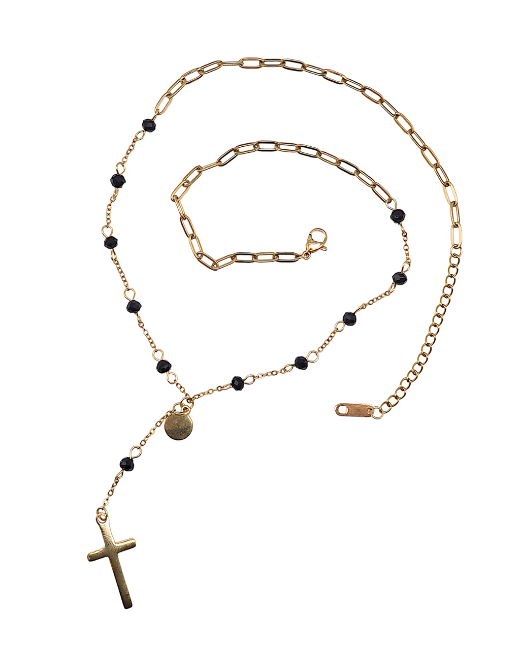 Belle Drop Cross Necklace : Hypoallergenic and Water Resistant