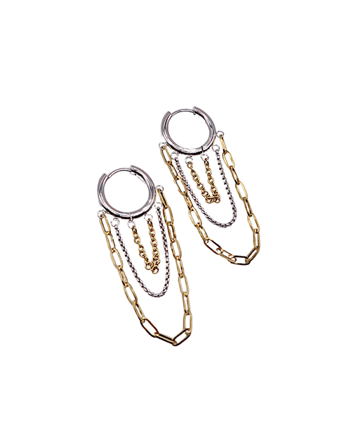 Berlin Chain Huggie : Hypoallergenic and Water Resistant