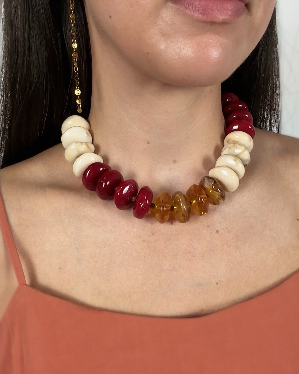 Margo Beaded Necklace : Hypoallergenic and Water Resistant