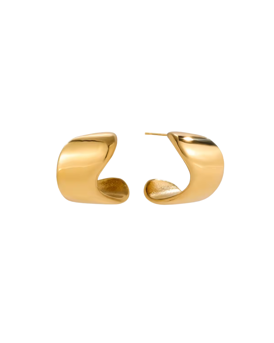 Maggie Wave Stud : Hypoallergenic and Water Resistant