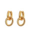 Circle Link Earring : Hypoallergenic and Water Resistant