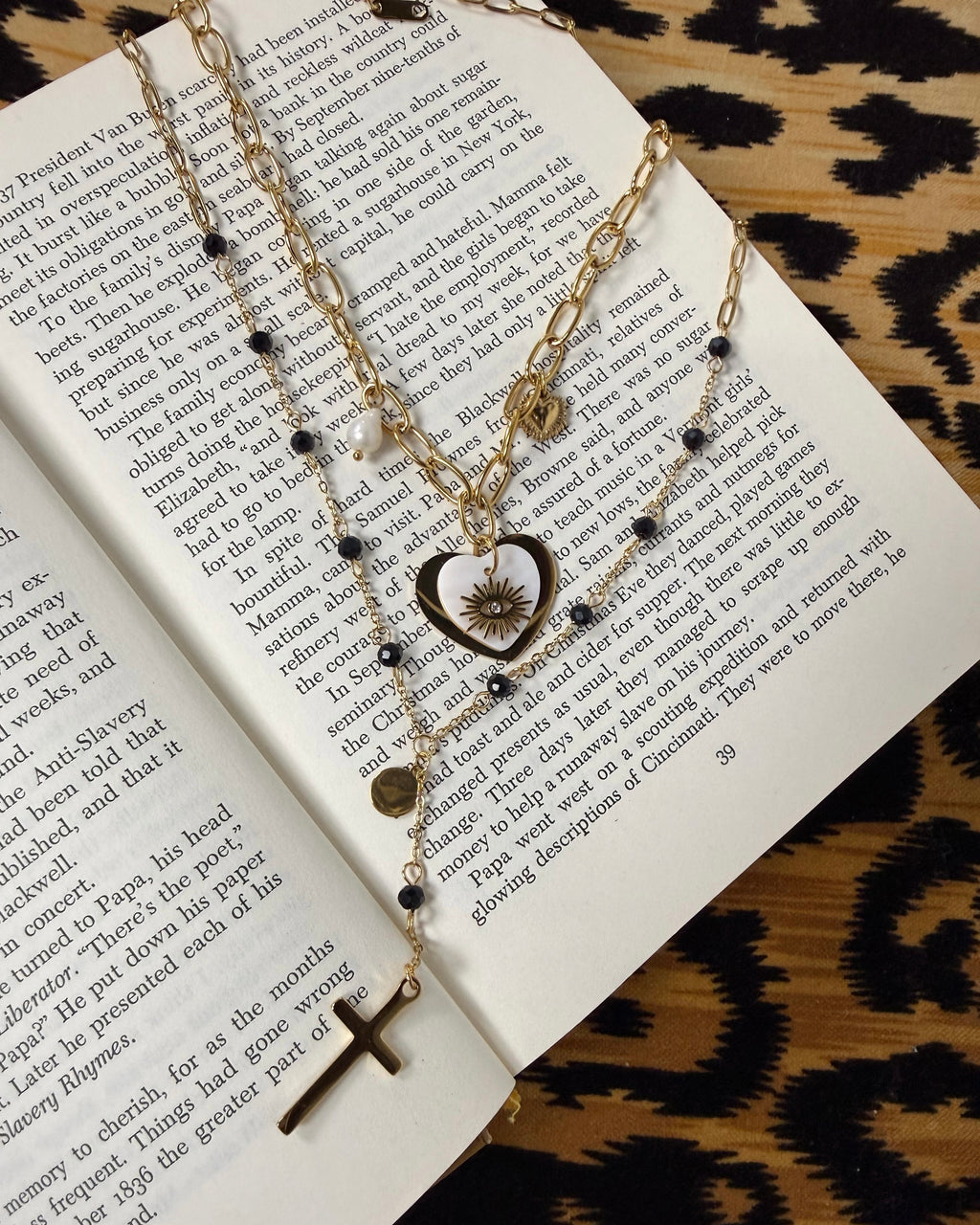 Abbie Heart Necklace : Hypoallergenic and Water Resistant