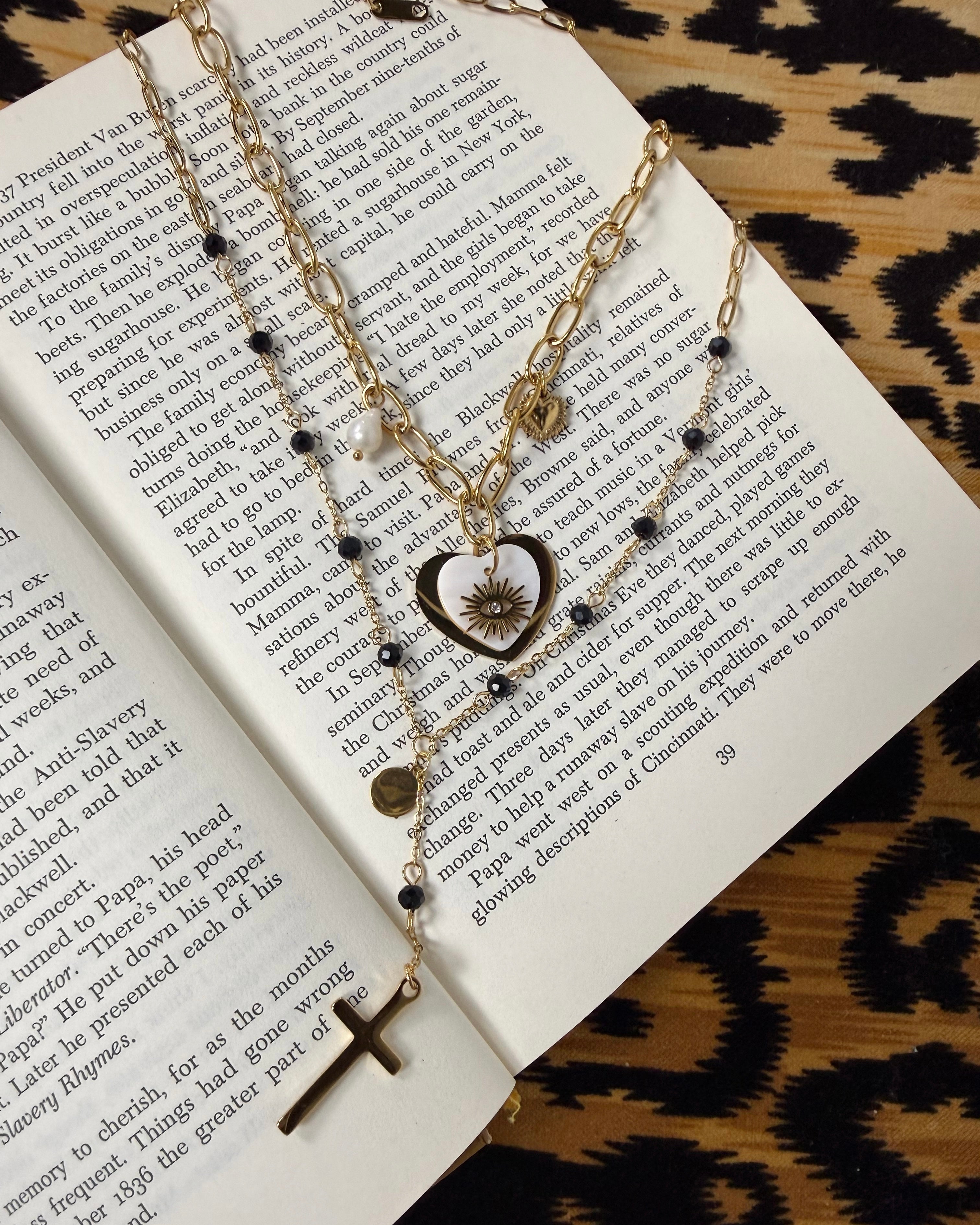 Abbie Heart Necklace : Hypoallergenic and Water Resistant