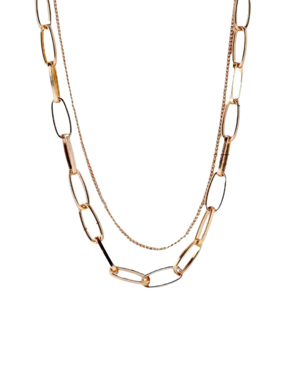 Vail Double Necklace : Hypoallergenic and Water Resistant