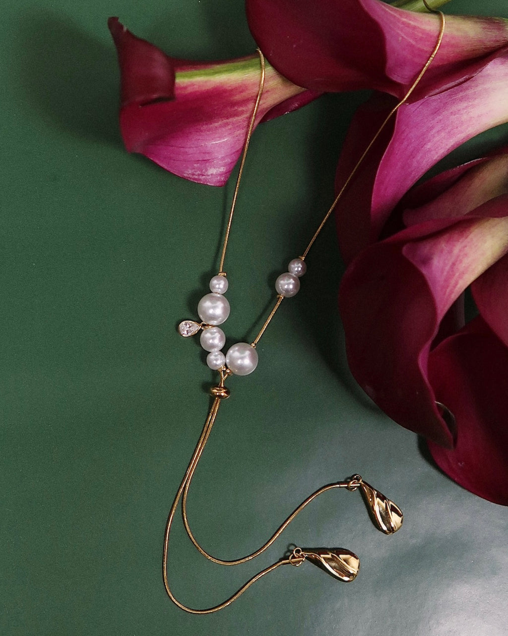 Benny Bolo Pearl Necklace : Hypoallergenic and Water Resistant