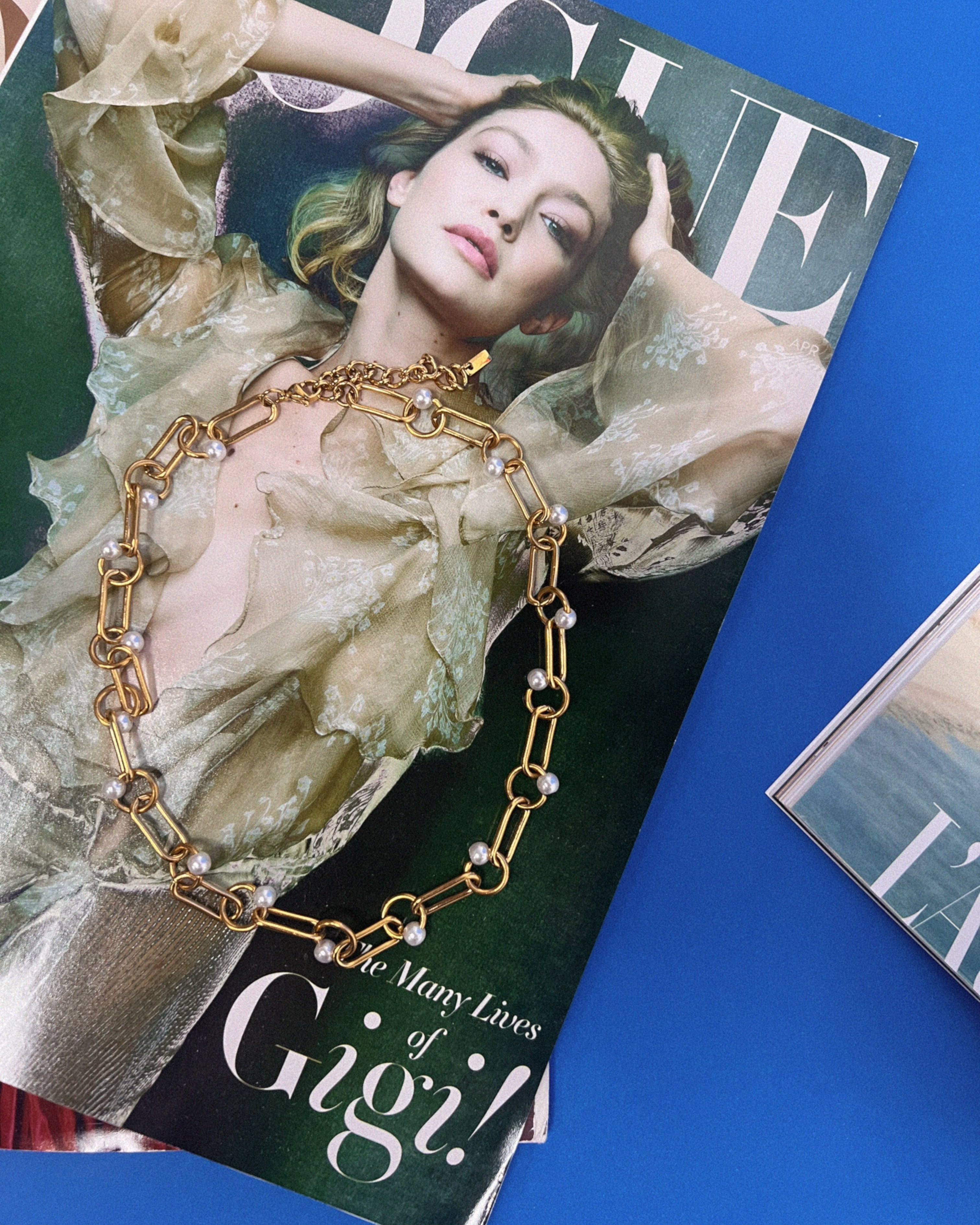 Piper Pearl Chain : Hypoallergenic and Water Resistant