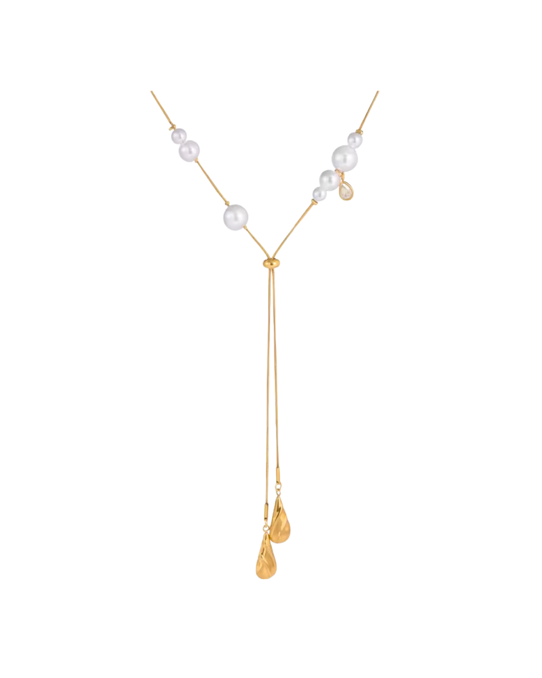 Benny Bolo Pearl Necklace : Hypoallergenic and Water Resistant