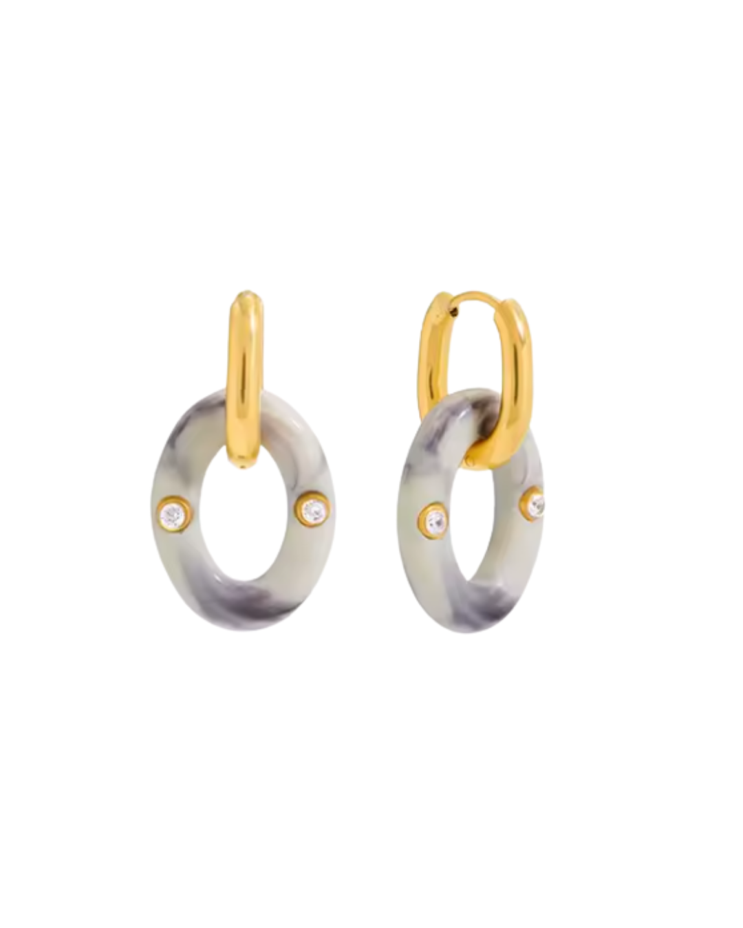 Camille Link Earring : Hypoallergenic and Water Resistant