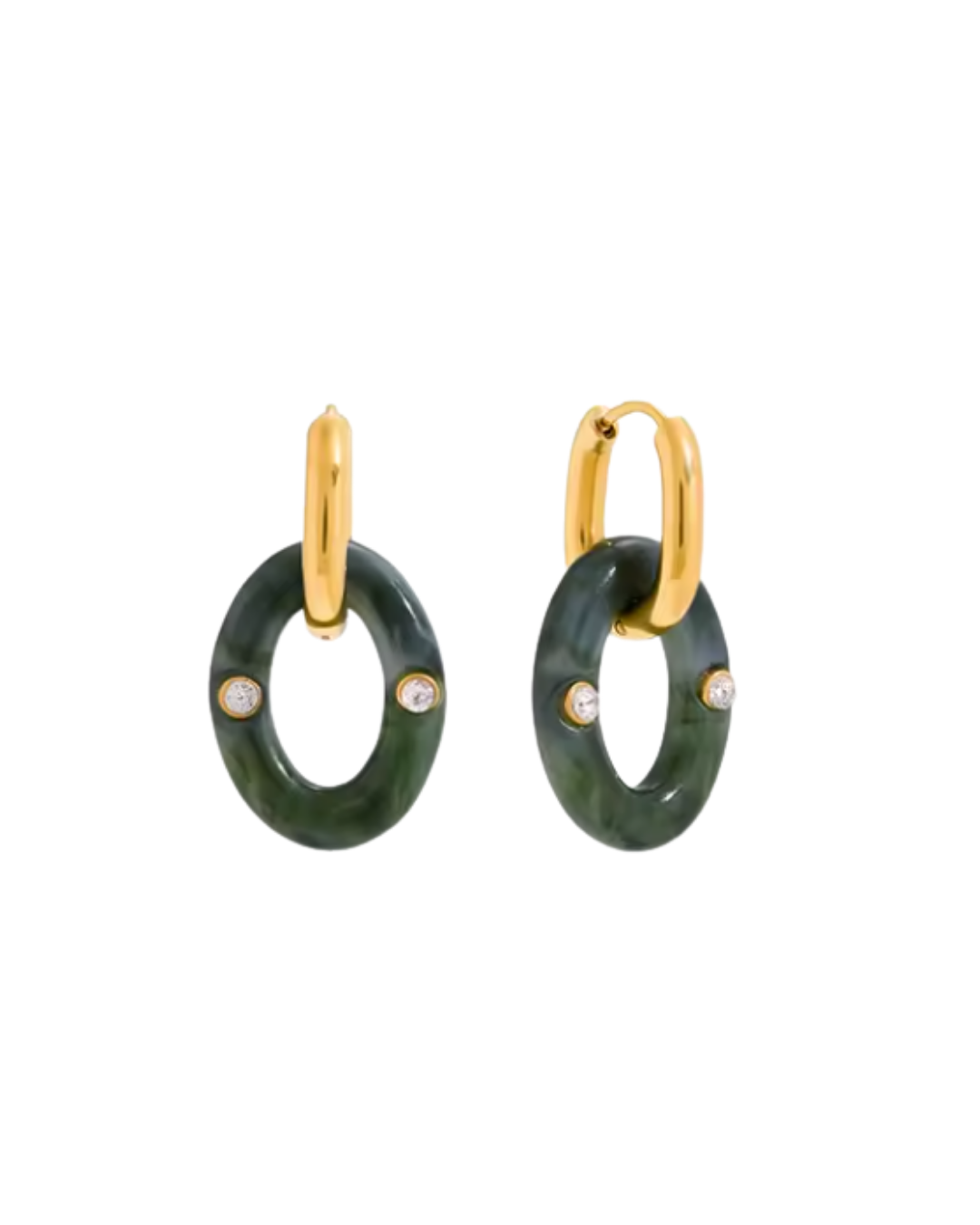 Camille Link Earring : Hypoallergenic and Water Resistant