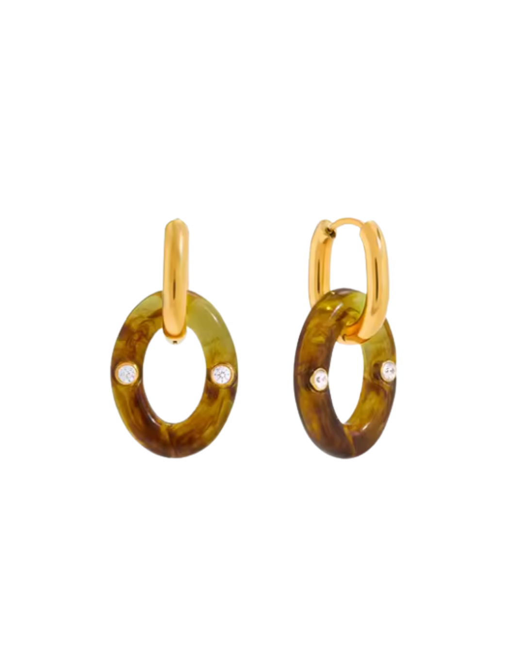 Camille Link Earring : Hypoallergenic and Water Resistant