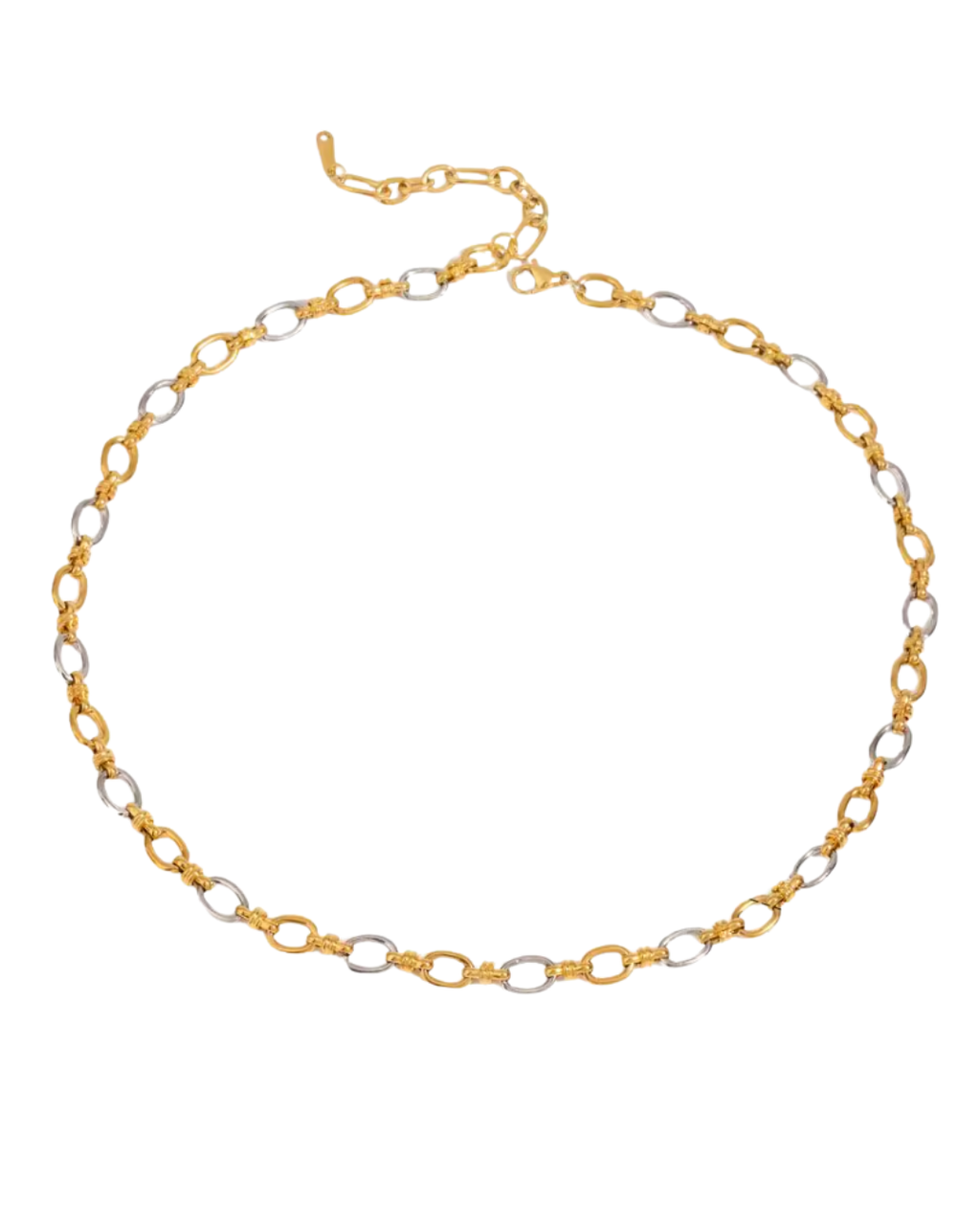 Stockyard Two Tone Chain Necklace : Hypoallergenic and Water Resistant