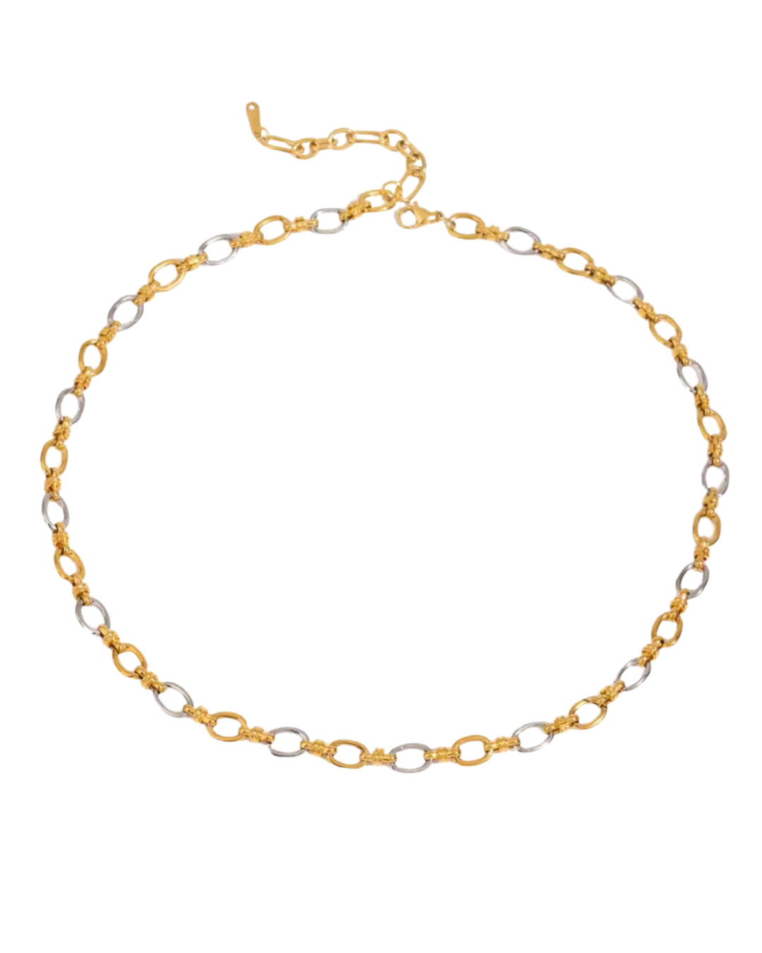Stockyard Two Tone Chain Necklace : Hypoallergenic and Water Resistant