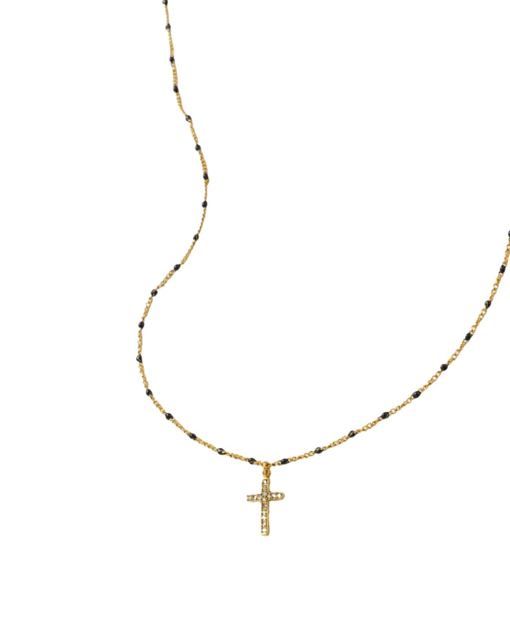 Pasadena Cross Necklace : Hypoallergenic and Water Resistant