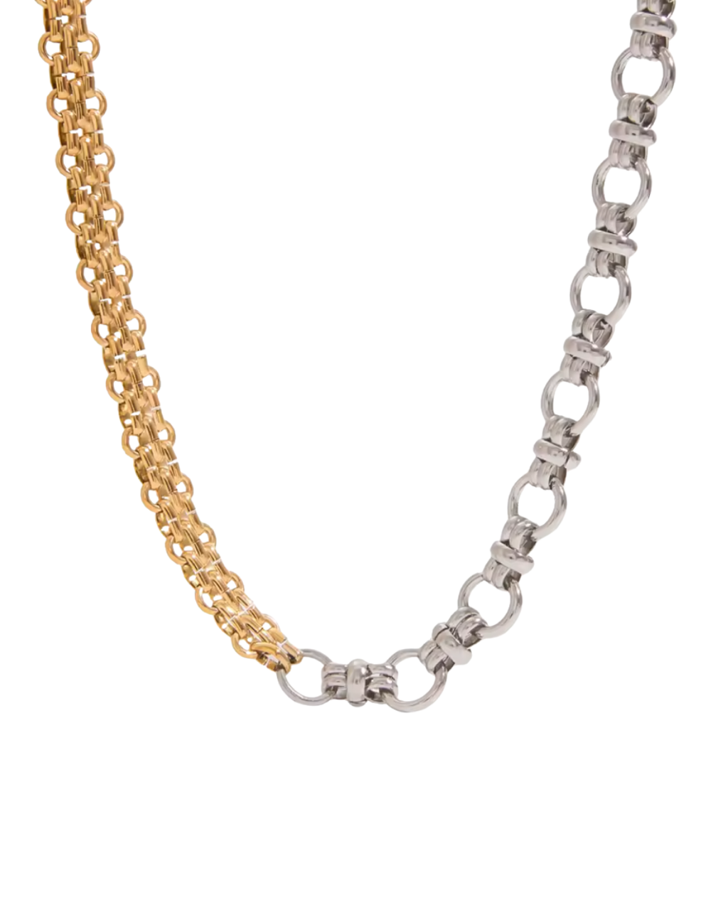 Fort Worth Two Tone Necklace : Hypoallergenic and Water Resistant
