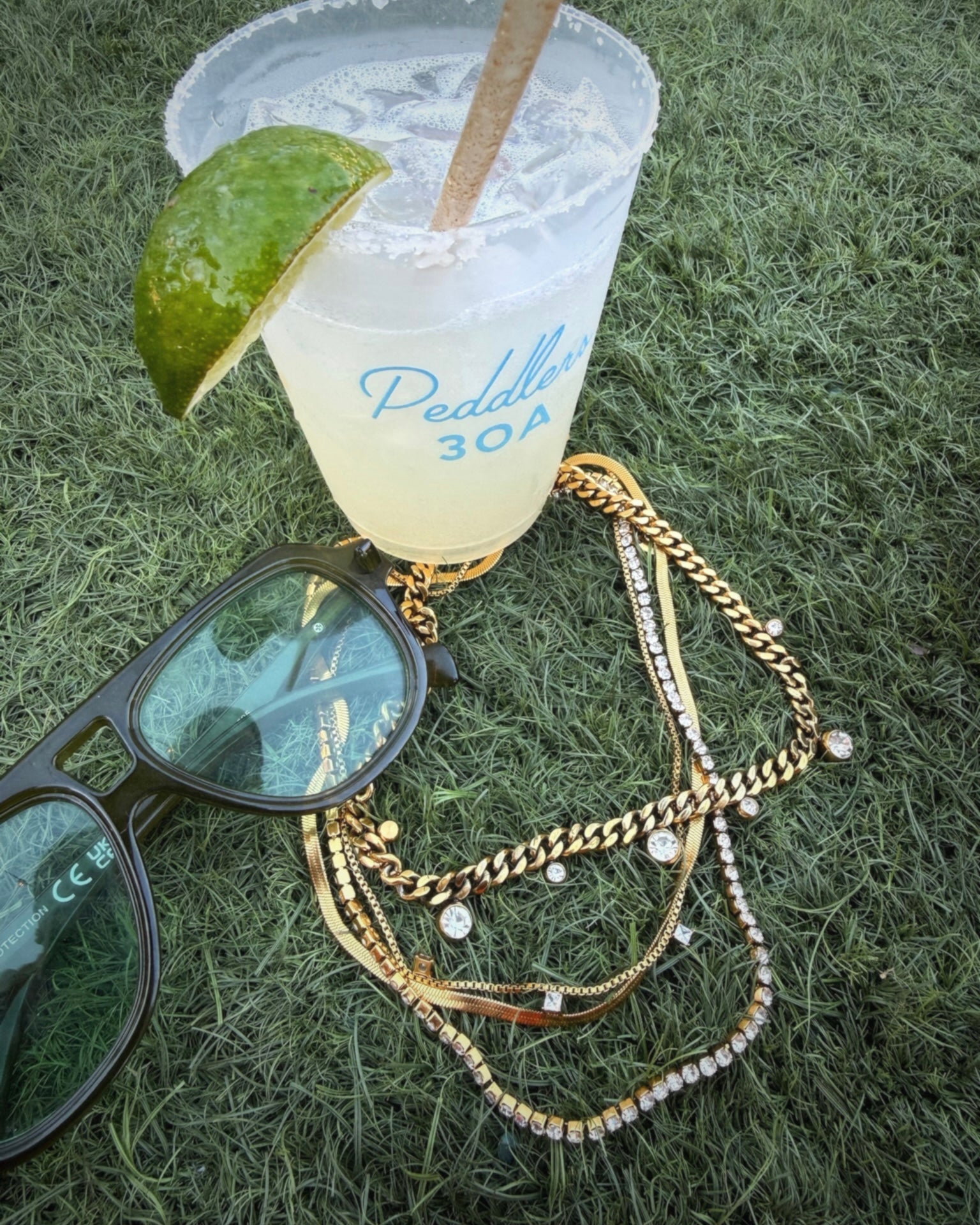 Reese Triple Necklace : Hypoallergenic and Water Resistant