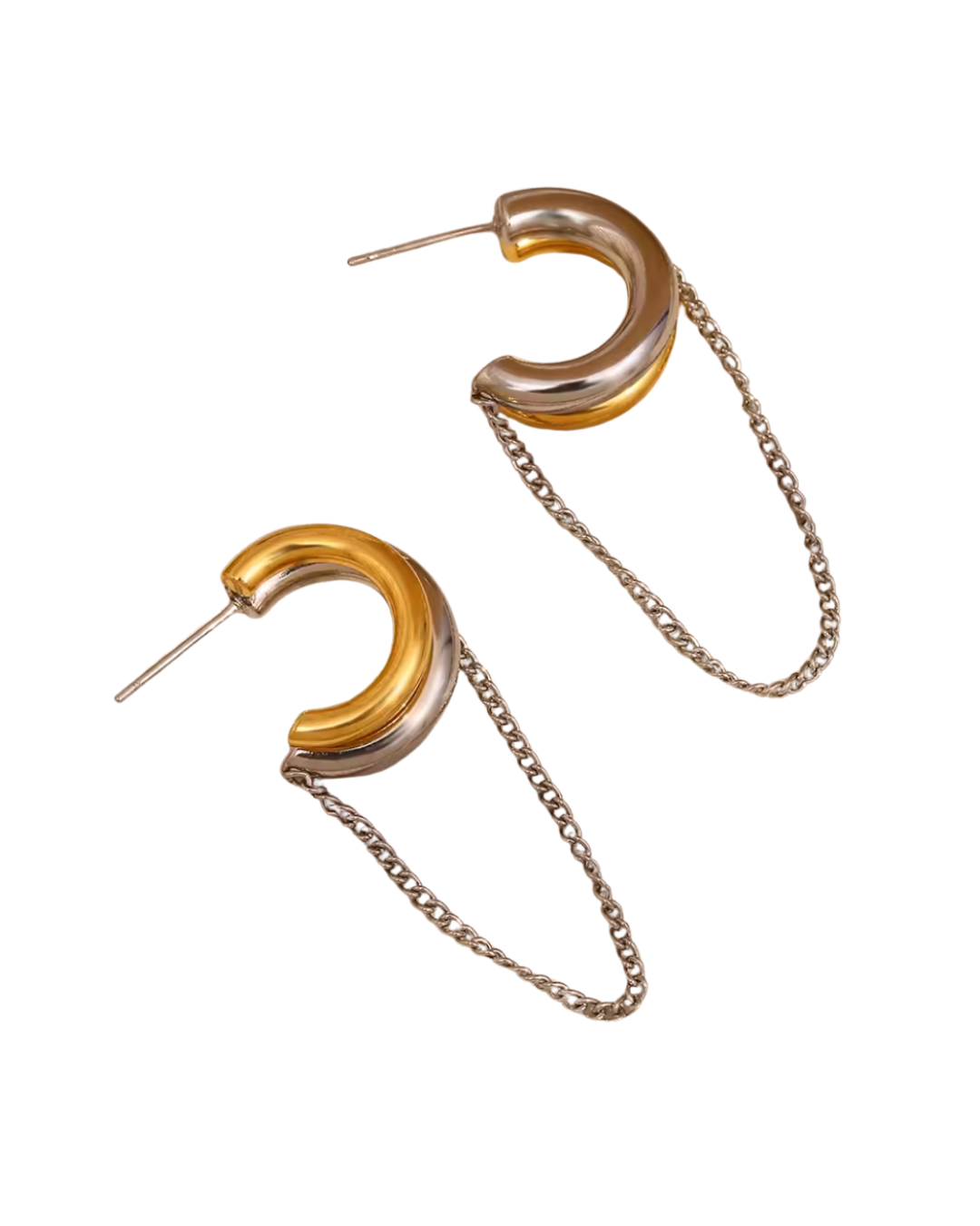 Drue Chain Hoop : Hypoallergenic and Water Resistant