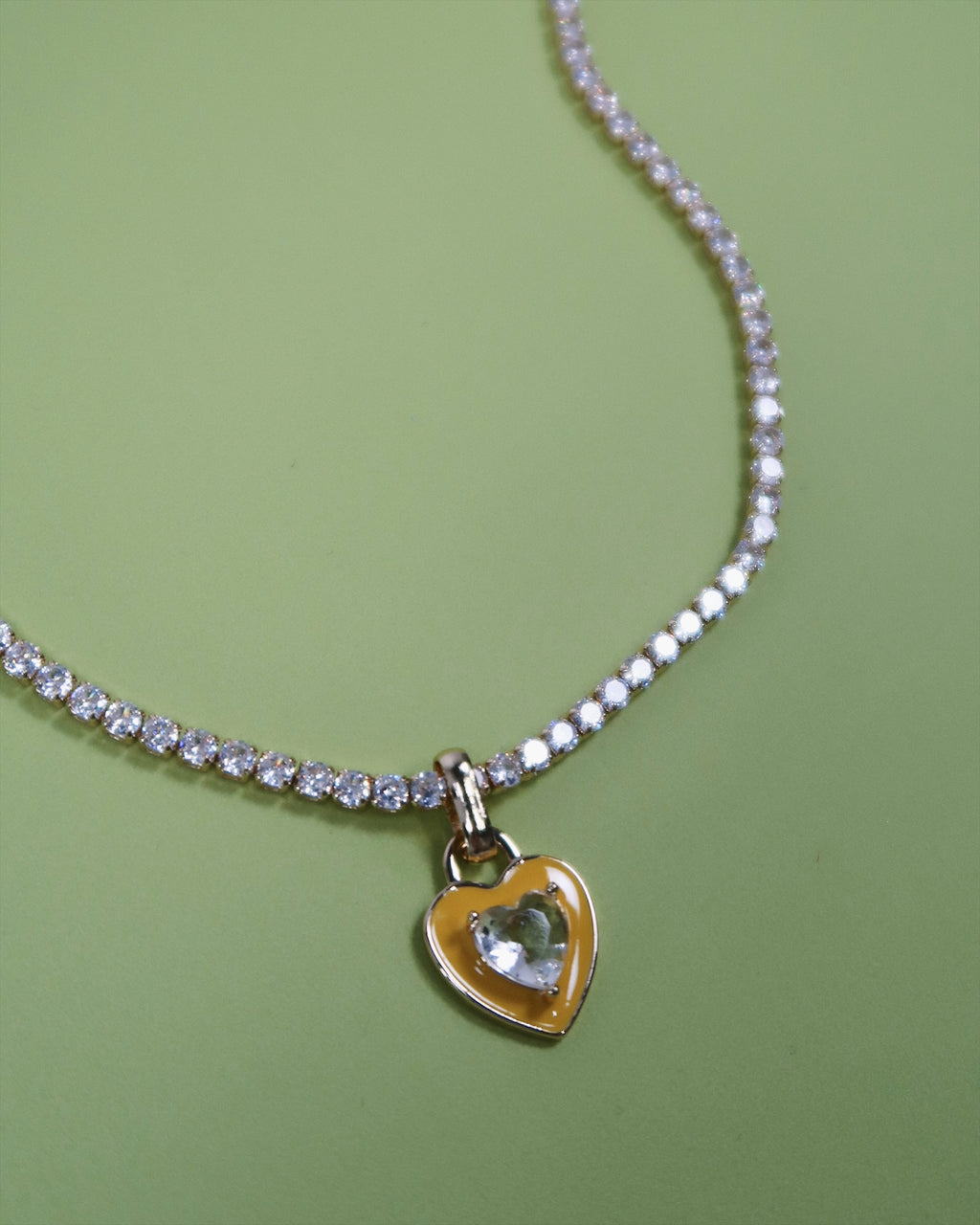 Lucy Love Tennis Necklace : Hypoallergenic and Water Resistant