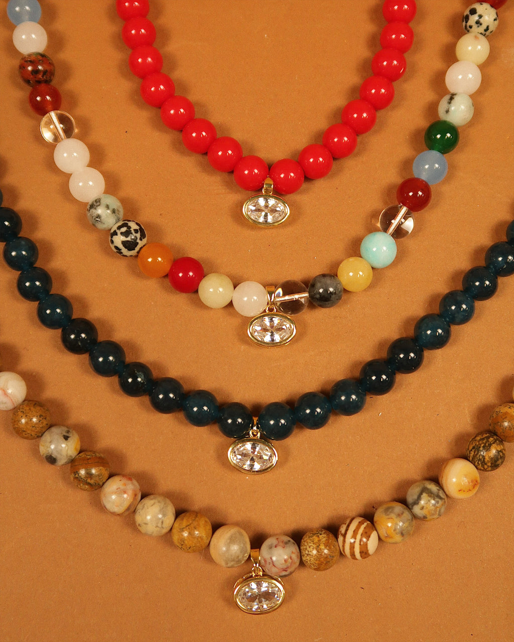 Jovi Beaded Necklace : Hypoallergenic and Water Resistant
