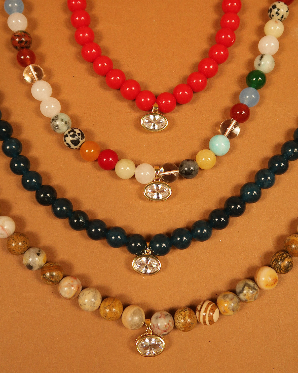 Jovi Beaded Necklace : Hypoallergenic and Water Resistant