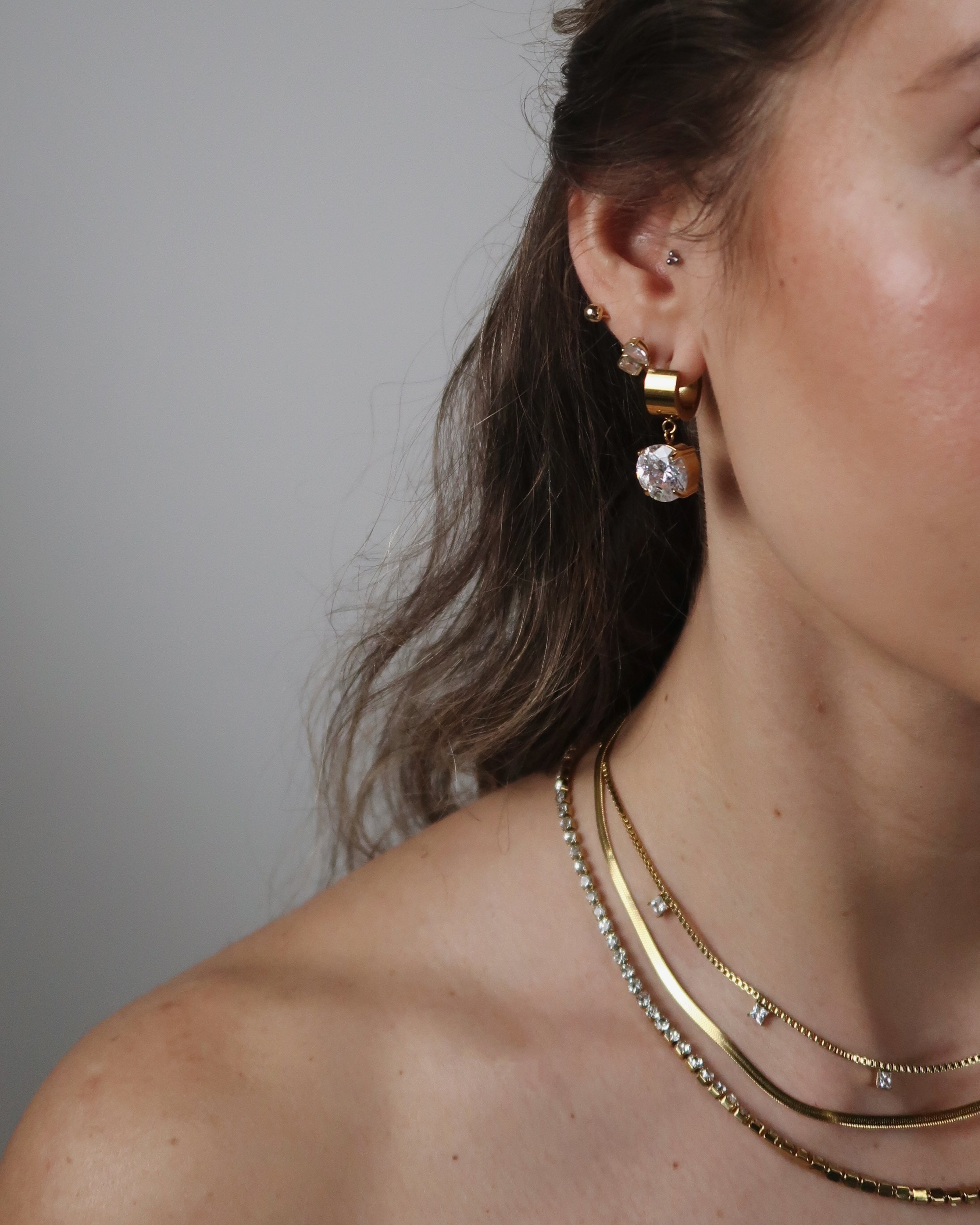 Chloe Hoops : Hypoallergenic and Water Resistant