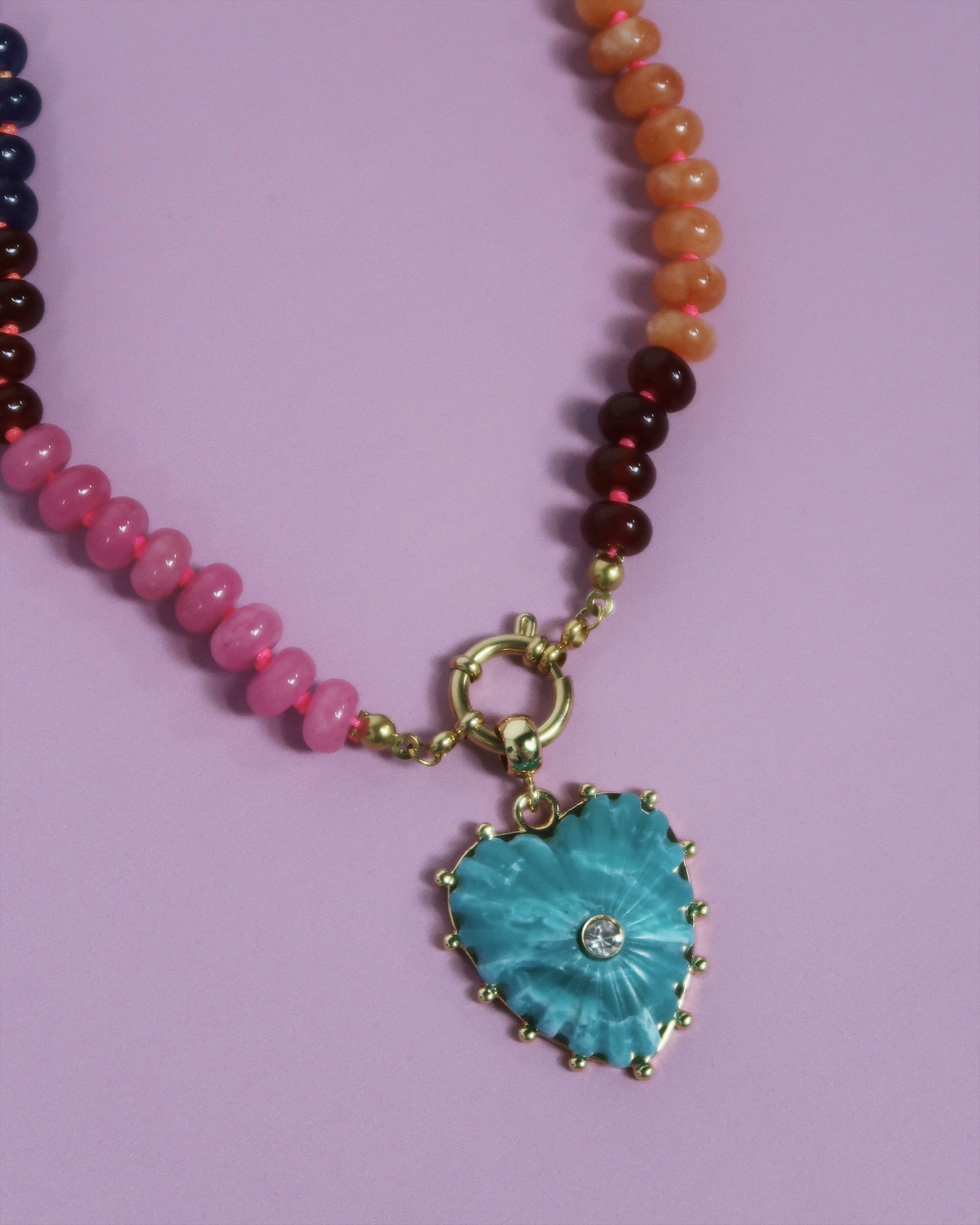 Haddie Heart Necklace : Hypoallergenic and Water Resistant
