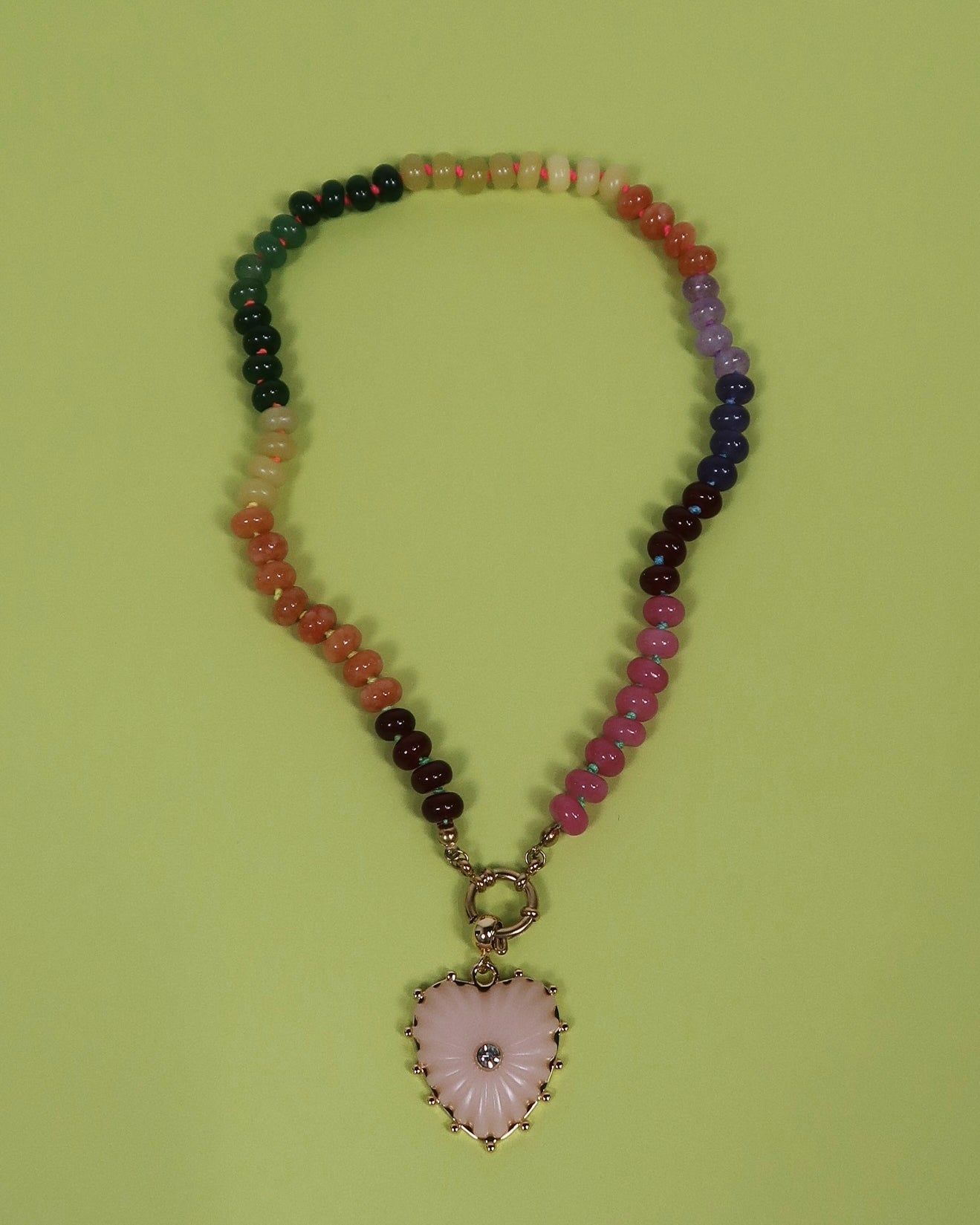 Haddie Heart Necklace : Hypoallergenic and Water Resistant