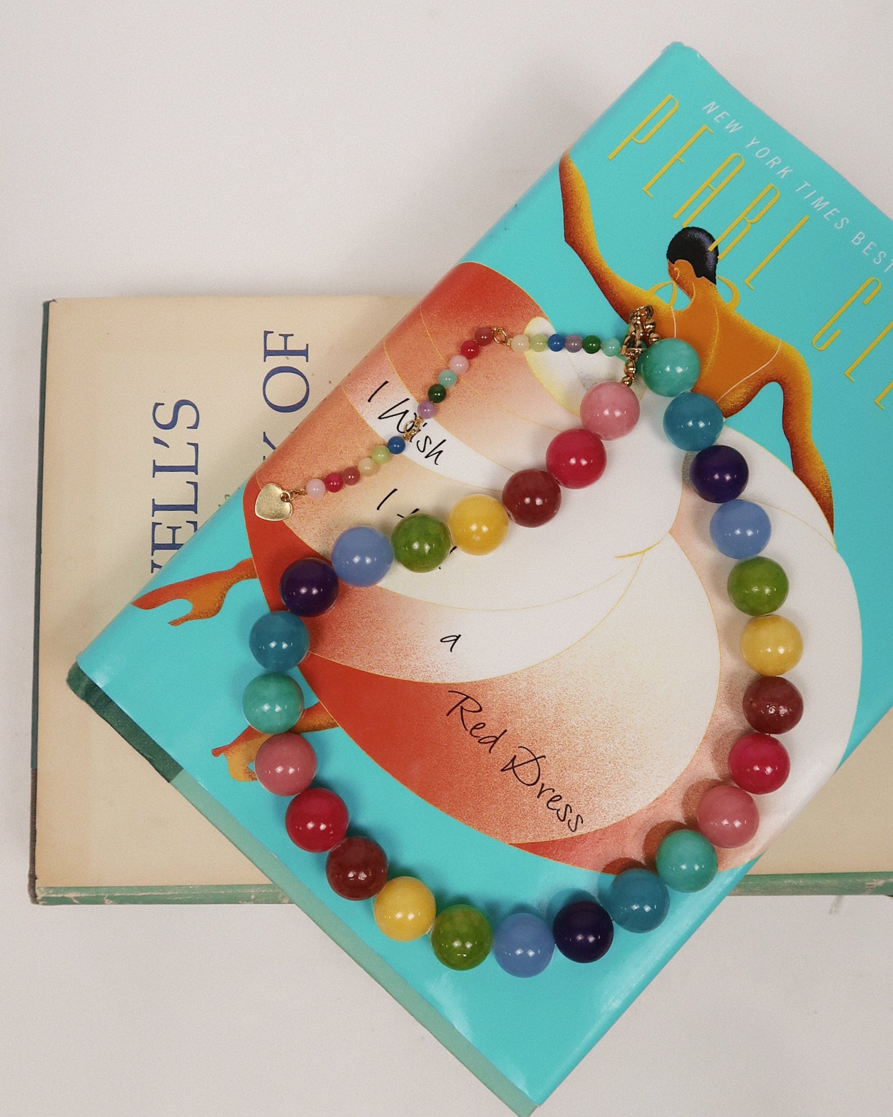 Riley Rainbow Beaded Necklace : Hypoallergenic and Water Resistant