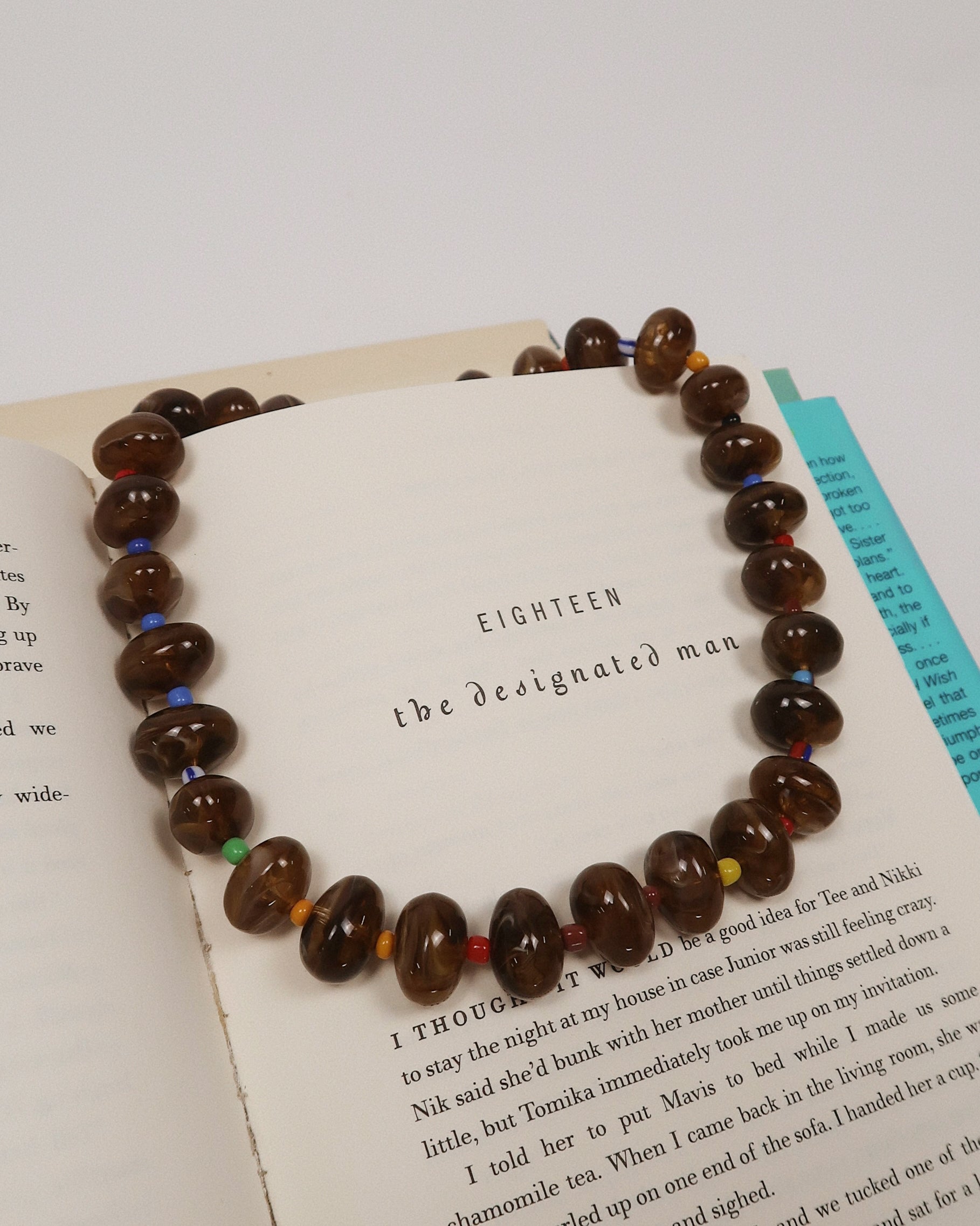 Karson Round Beaded Necklace : Hypoallergenic and Water Resistant