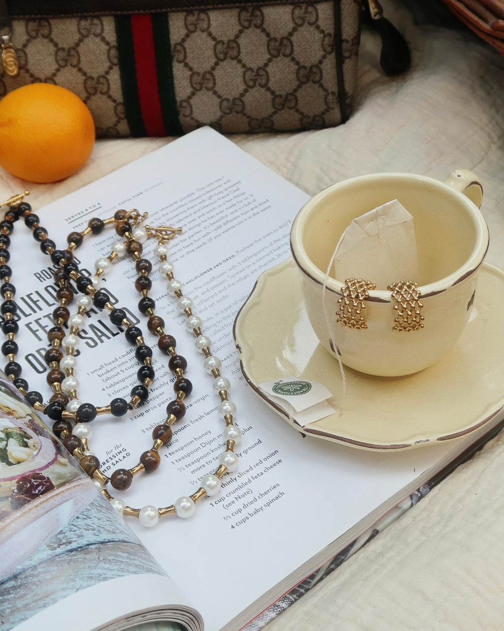Livi Beaded Necklace : Hypoallergenic and Water Resistant