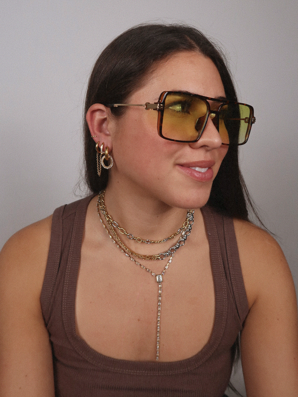 Circle Link Earring : Hypoallergenic and Water Resistant