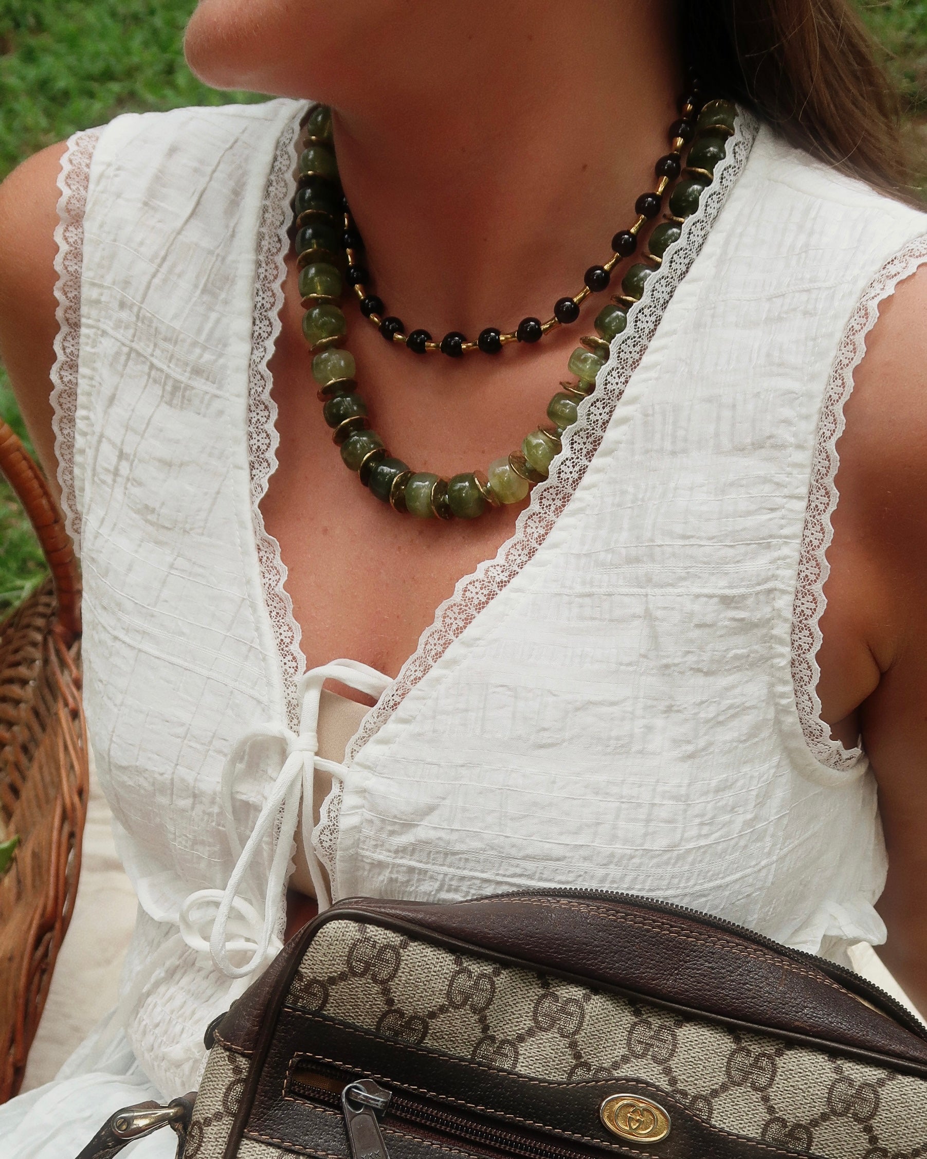 Caroline Beaded Necklace : Hypoallergenic and Water Resistant