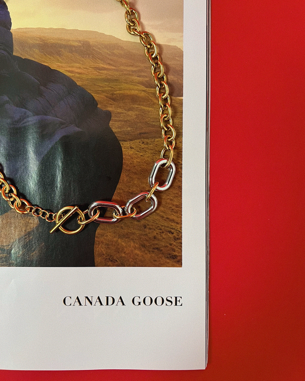 Bradshaw Two Tone Toggle Necklace : Hypoallergenic and Water Resistant