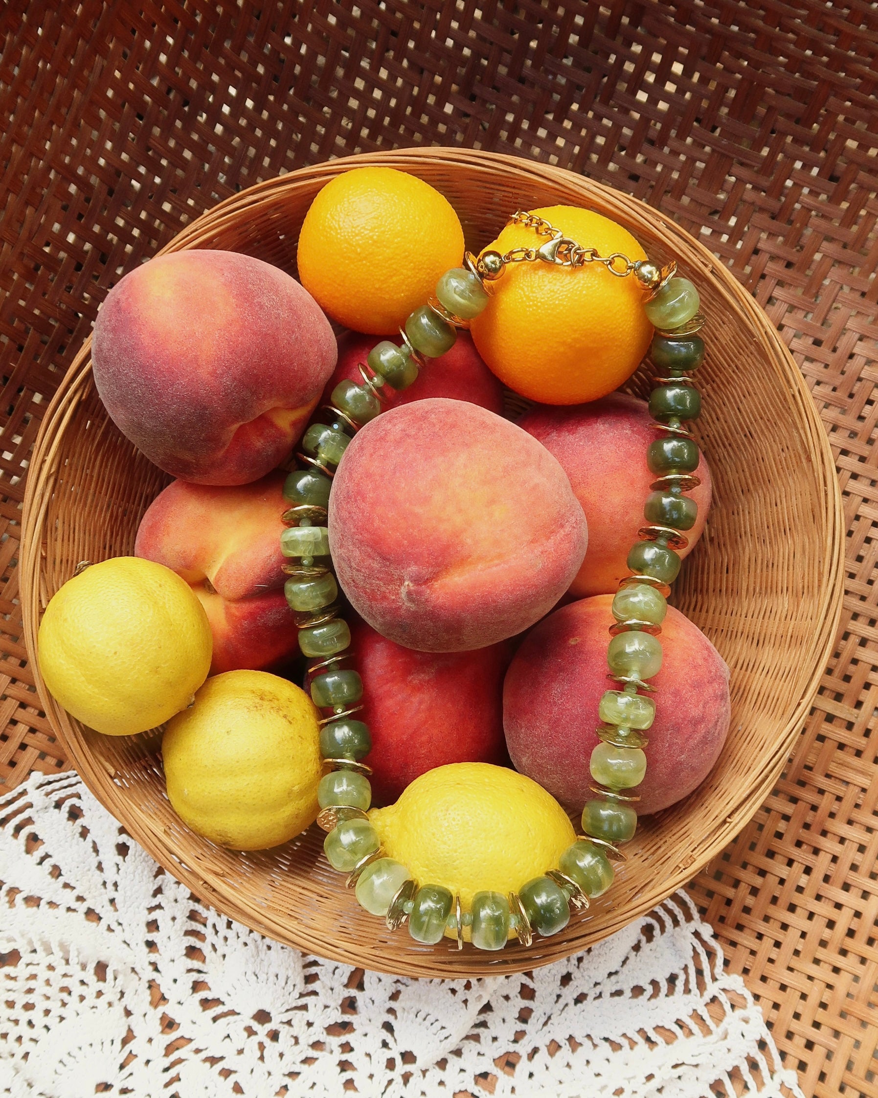 Caroline Beaded Necklace : Hypoallergenic and Water Resistant