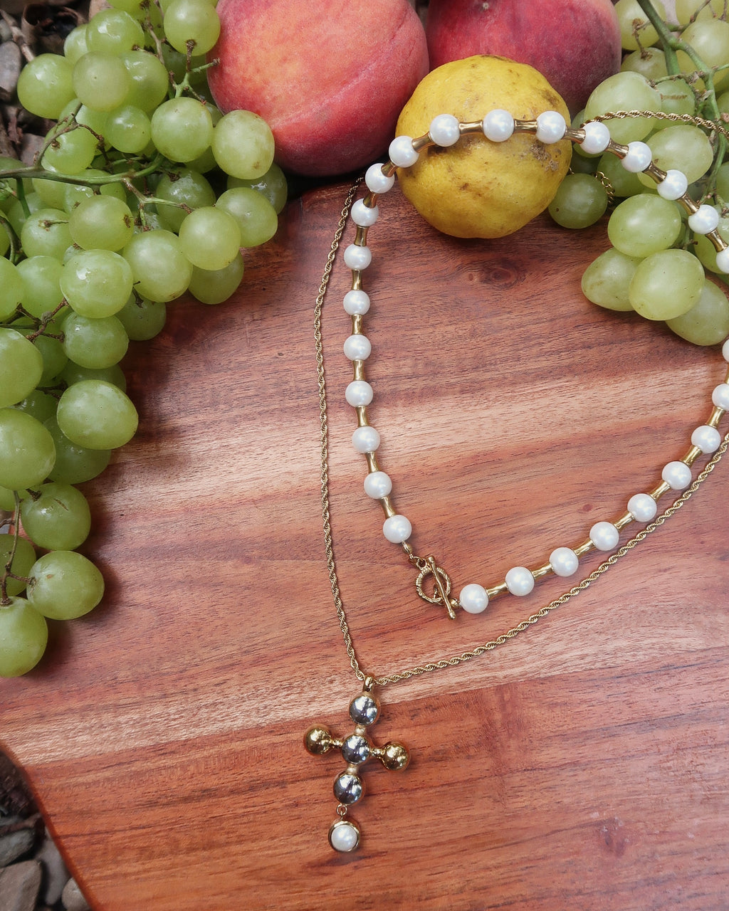 Livi Beaded Necklace : Hypoallergenic and Water Resistant
