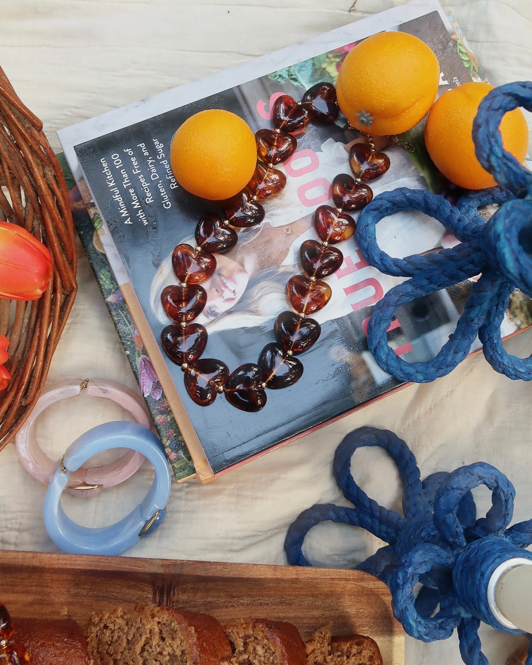 Harley Heart Stone Necklace : Hypoallergenic and Water Resistant