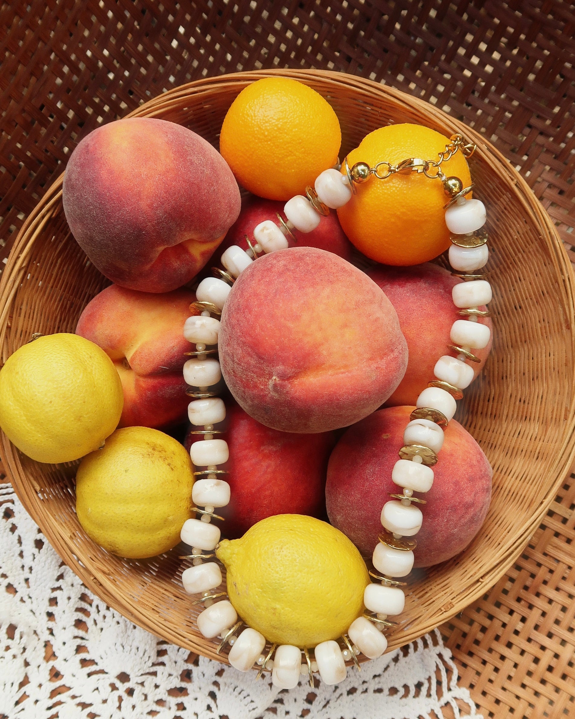 Caroline Beaded Necklace : Hypoallergenic and Water Resistant