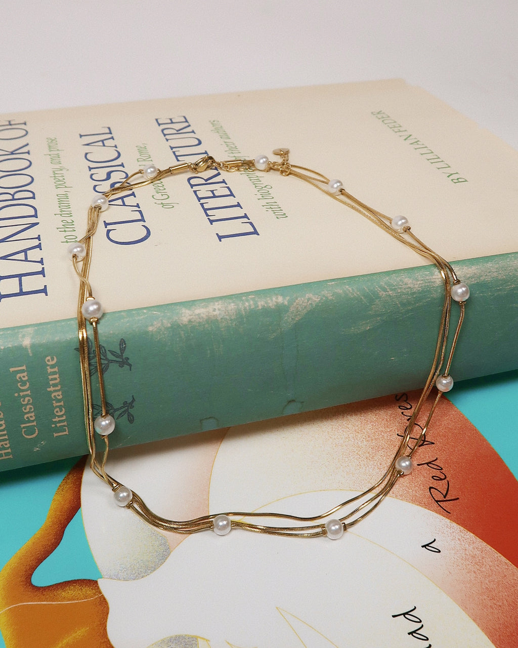 Ivy Pearl Three Layer Necklace  : Hypoallergenic and Water Resistant