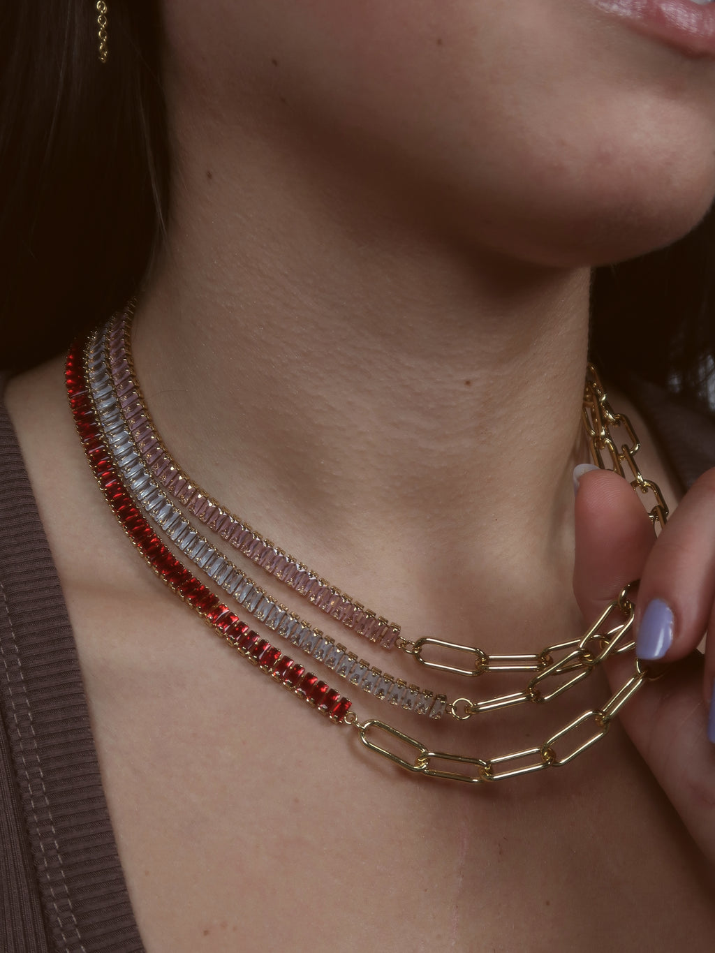 Malibu Tennis Necklace : Hypoallergenic and Water Resistant