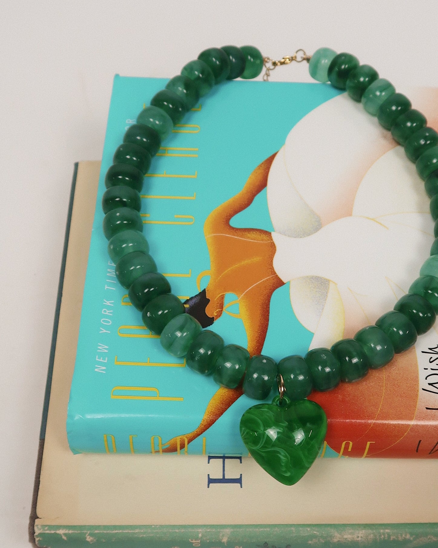Jackie Beaded Heart Necklace : Hypoallergenic and Water Resistant